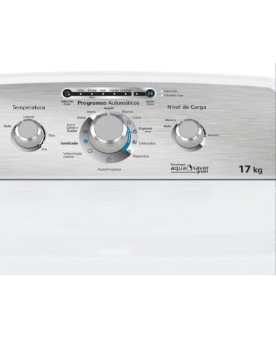 Lavadora automática Mabe 17 kg color blanco LMA77113CBAB0 - Image 4