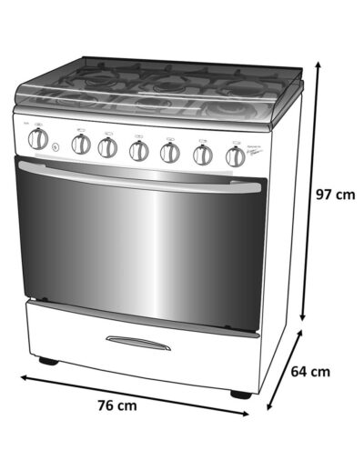 Estufa de piso Koblenz 30 pulgadas EK-501GF Florencia - Image 5